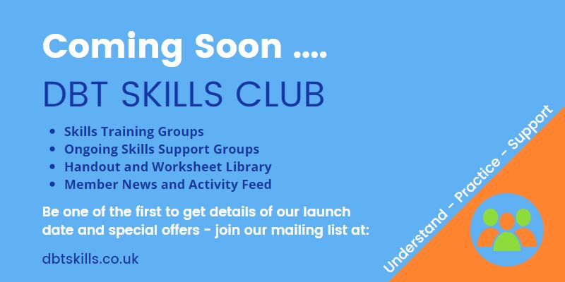 DBT Skills Club Coming Soon Promotion Image